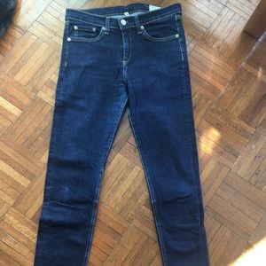 rag & bone High Rise Skinny JeansDark Wash